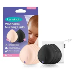 Lansinoh Emerson Healthcare - Almofadas de enfermagem reutilizáveis , 8 almofadas de enfermagem absorventes, almofadas rosa e pretas Discount