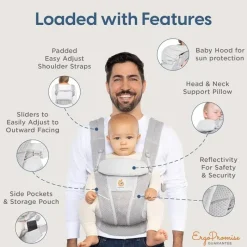 Ergobaby Ergo Baby - Omni Breeze, Slate Blue Discount