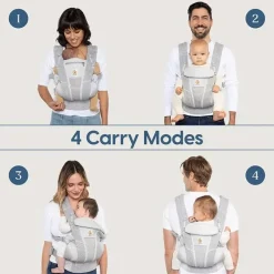 Ergobaby - Omni Dream Carry Positions All Carry Positions SoftTouch Cotton Baby Carrier, Natural Dots Outlet