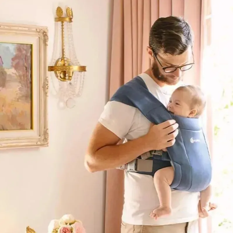 ergobaby__portanascidos_e_SKUthlWVxEA_2.webp Ergobaby - Porta-nascidos Embrace Knit - Soft Navy Fashion