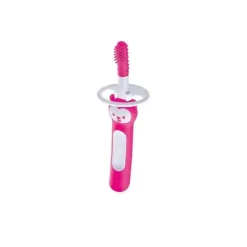 Mam Escova de dentes massageadora 3+ meses, limpador de gengiva e massageador - rosa Best