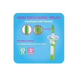 Mam Escova de dentes massageadora 3+ meses, limpador de gengiva e massageador - rosa Best