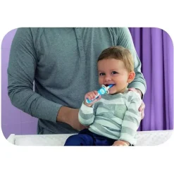 Mam Escova de dentes massageadora 3+ meses, limpador de gengiva e massageador - azul Outlet