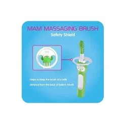 Mam Escova de dentes massageadora 3+ meses, limpador de gengiva e massageador - azul Outlet