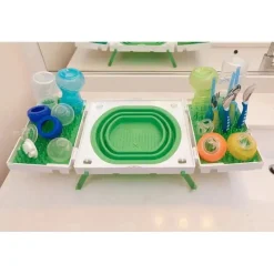 SinkBoss Estante de Secagem Portátil , VerdeBranco Best