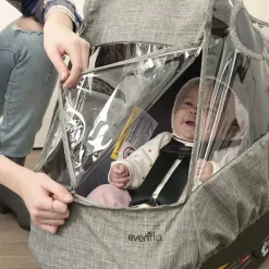 Evenflo Infant Carrier Weather Shield Cinza Melange New