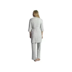 Everly Grey – Conjunto de calças PJ de maternidade e enfermagem 3Pk Analise para mamãe, Heather Grey Best