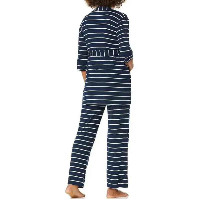 everly_grey__conjunto_de__SKUtyORTyHP_2.webp Everly Grey – Conjunto de calça PJ de maternidade e amamentação para mamãe e bebê, listra azul marinho, grande Online