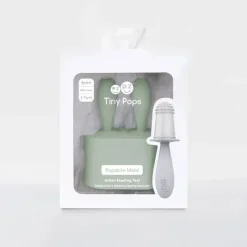 ezpz - conjunto minúsculo de molde para picolé com varinhas, verde sálvia Discount