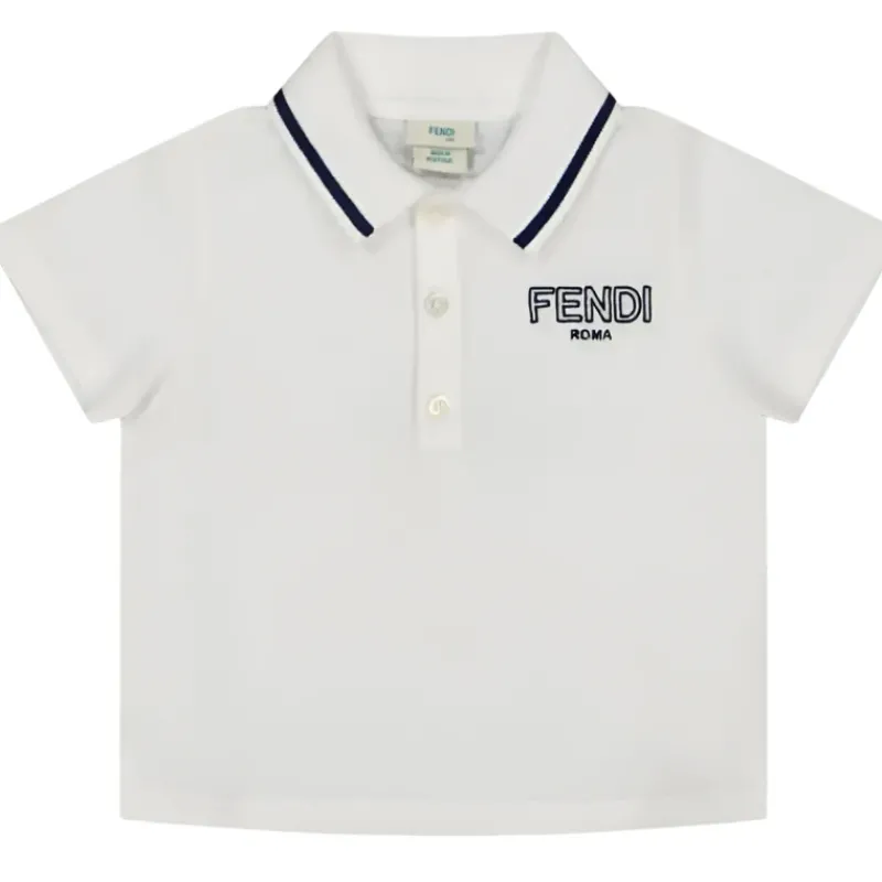 fendi_baby__baby_boy_shor_SKU8ny4jaLu_0.webp Fendi Baby - Baby Boy Short Sleeve Polo Tee Logo Embroidery Fashion