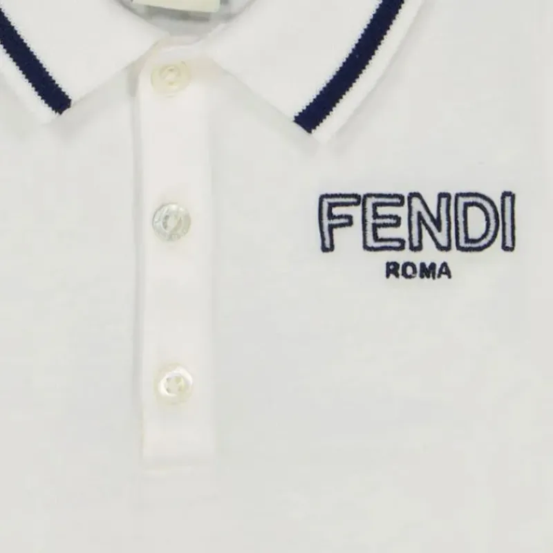 fendi_baby__baby_boy_shor_SKU8ny4jaLu_2.webp Fendi Baby - Baby Boy Short Sleeve Polo Tee Logo Embroidery Fashion