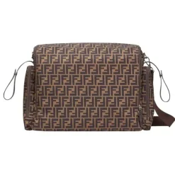 Fendi Baby - Bolsa de fraldas Zip-Up FF com logotipo Best