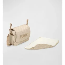 Fendi Baby - Bolsa para Fraldas Ff Allover Bege Discount