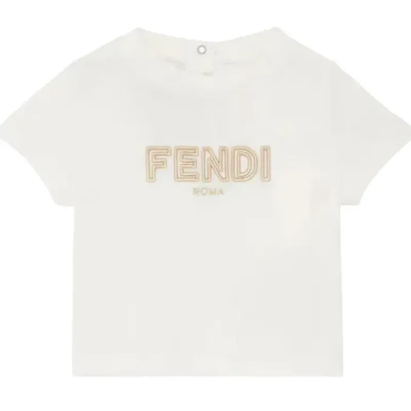 fendi_baby__camiseta_de_m_SKU5AfpnBdb_0.webp Fendi Baby - Camiseta de manga curta com logotipo Txt bordado, branca Best