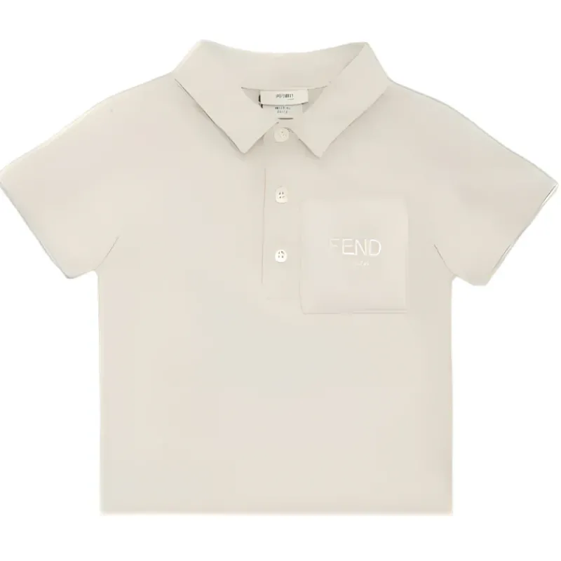 fendi_baby__polo_bege_par_SKUIhZBWLAq_0.webp Fendi Baby - Polo Bege para Bebê em Jersey de Algodão com Bolso no Peito Clearance