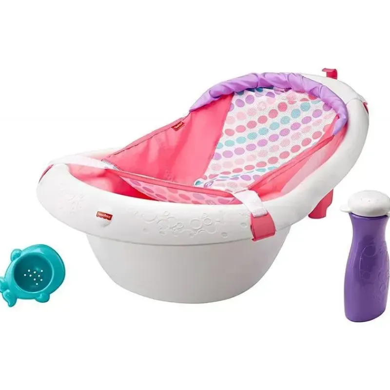 fisher_price__banheira_de_SKUJSL5QOkx_0.webp Fisher-Price Fisher Price - Banheira de Bebê 4 em 1 Sling 'N Seat Banheira, Menina Fashion