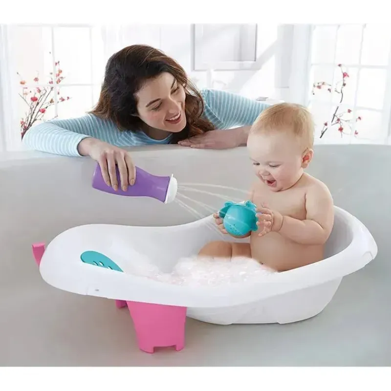 fisher_price__banheira_de_SKUJSL5QOkx_3.webp Fisher-Price Fisher Price - Banheira de Bebê 4 em 1 Sling 'N Seat Banheira, Menina Fashion