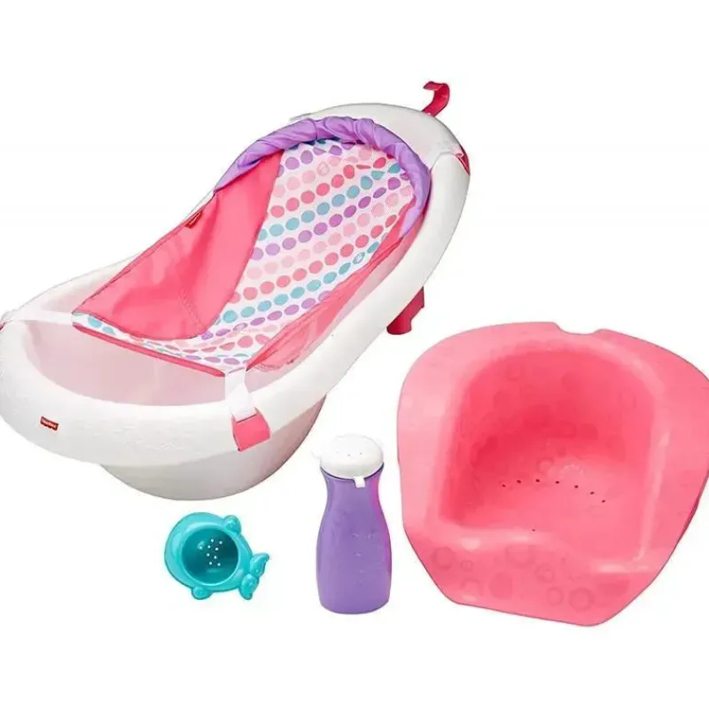 fisher_price__banheira_de_SKUJSL5QOkx_4.webp Fisher-Price Fisher Price - Banheira de Bebê 4 em 1 Sling 'N Seat Banheira, Menina Fashion