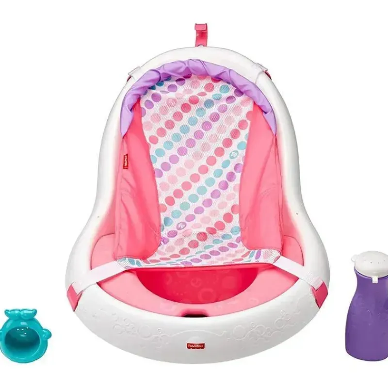 fisher_price__banheira_de_SKUJSL5QOkx_5.webp Fisher-Price Fisher Price - Banheira de Bebê 4 em 1 Sling 'N Seat Banheira, Menina Fashion