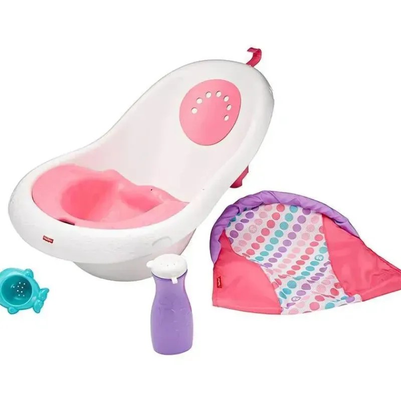 fisher_price__banheira_de_SKUJSL5QOkx_7.webp Fisher-Price Fisher Price - Banheira de Bebê 4 em 1 Sling 'N Seat Banheira, Menina Fashion