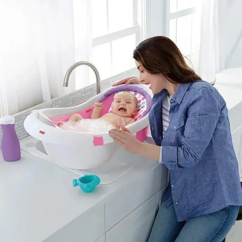 fisher_price__banheira_de_SKUJSL5QOkx_8.webp Fisher-Price Fisher Price - Banheira de Bebê 4 em 1 Sling 'N Seat Banheira, Menina Fashion