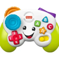 Fisher-Price Fisher Price - Brinquedo eletrônico para bebês, rir e aprender, controlar jogos e aprender, som e luz de videogame Sale