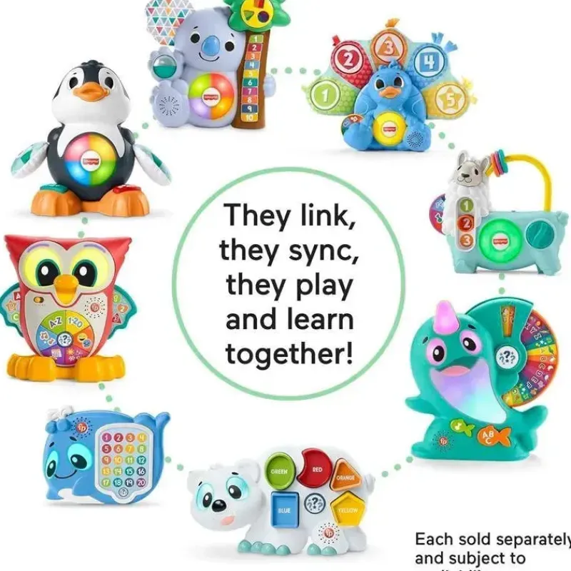 fisher_price__brinquedo_i_SKUNDpAd9Jd_4.webp Fisher-Price Fisher Price - Brinquedo infantil Linkimals aprendendo Narval com música de luzes interativas Hot