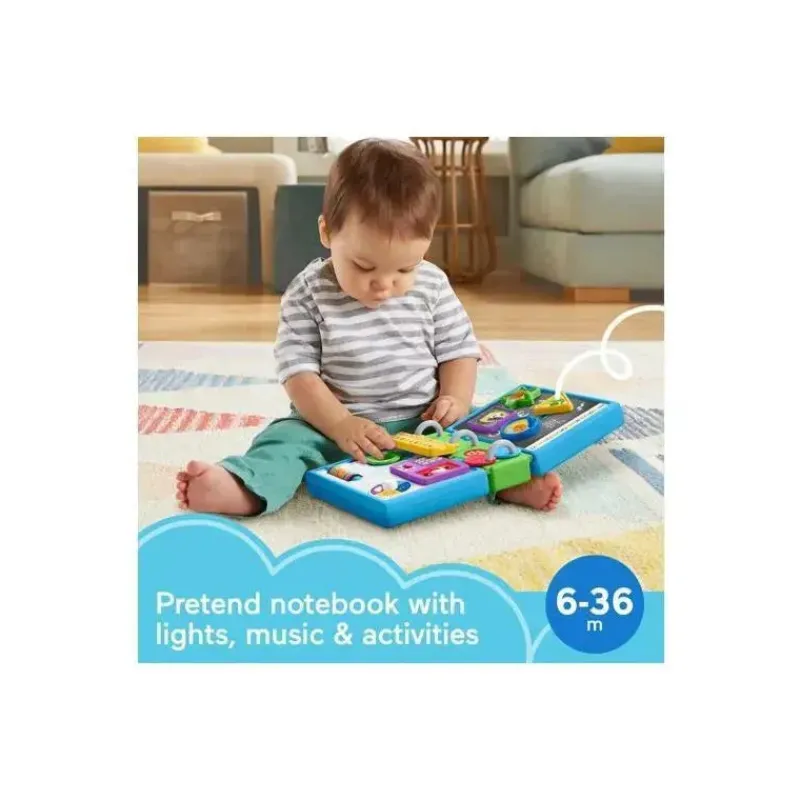 fisher_price__caderno_de__SKUXQldvHNc_4.webp Fisher-Price Fisher Price - Caderno de Aprendizagem Rir e Aprender Livro Escolar - Brinquedo para Bebês Online
