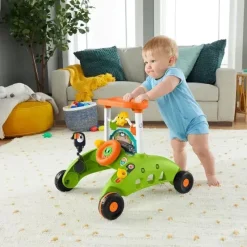 Fisher-Price Fisher Price - Caminhante de velocidade estável de 2 lados Safari Fashion
