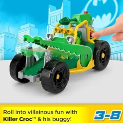 Fisher-Price Fisher Price - Imaginext DC Super Friends Killer Croc Figure e Buggy Toy Car Best