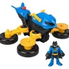 Fisher-Price Fisher Price - Imaginext DC Super Friends Brinquedo do Batman Figura articulável e Batciclo transformador New