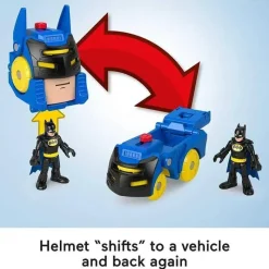 Fisher-Price Fisher Price - Imaginext DC Super Friends Batman Toys Head Shifters Figure & Batmobile Vehicle Set Outlet