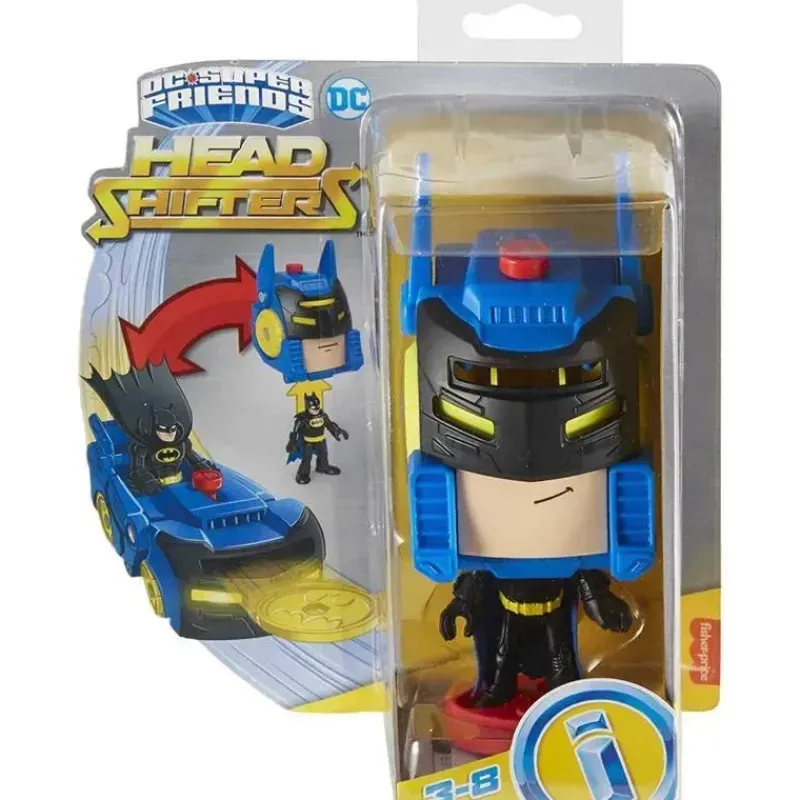 fisher_price__imaginext_d_SKUoYRFgpvL_5.webp Fisher-Price Fisher Price - Imaginext DC Super Friends Batman Toys Head Shifters Figure & Batmobile Vehicle Set Outlet