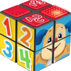 Fisher-Price Fisher Price - Laugh & Learn Baby Learning Toy Cubo de atividades para cachorrinhos com luzes e música Hot