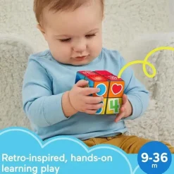 Fisher-Price Fisher Price - Laugh &amp; Learn Baby Learning Toy Cubo de atividades para cachorrinhos com luzes e música Hot