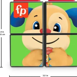 Fisher-Price Fisher Price - Laugh &amp; Learn Baby Learning Toy Cubo de atividades para cachorrinhos com luzes e música Hot