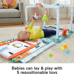 Fisher-Price Fisher Price - Playmat 3 em 1 Crawl & Play Activity Gym Best