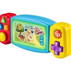 Fisher-Price Fisher Price - Ria e aprenda brinquedo para bebês e crianças pequenas Twist & Learn Gamer Finja videogame com luzes e música Sale