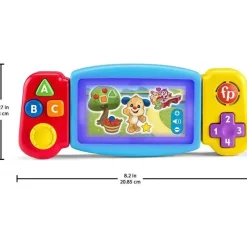 Fisher-Price Fisher Price - Ria e aprenda brinquedo para bebês e crianças pequenas Twist &amp; Learn Gamer Finja videogame com luzes e música Sale
