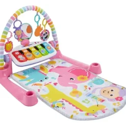 Fisher-Price Fisher Price - Tapete de ginástica de piano Kick & Play Deluxe, rosa Sale