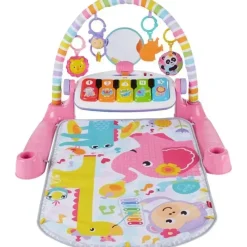 Fisher-Price Fisher Price - Tapete de ginástica de piano Kick &amp; Play Deluxe, rosa Sale