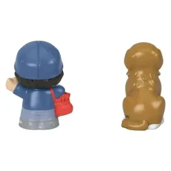 Fisher-Price - Little People, Mail Person Girl And Brown Dog New