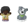 Fisher-Price - Little People, Girl And Grey Dog Outlet