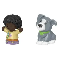 Fisher-Price - Little People, Girl And Grey Dog Outlet