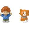 Fisher-Price - Little People, Curly Red Hair Kid And Cat Hot