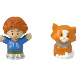 Fisher-Price - Little People, Curly Red Hair Kid And Cat Hot