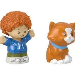 Fisher-Price - Little People, Curly Red Hair Kid And Cat Hot