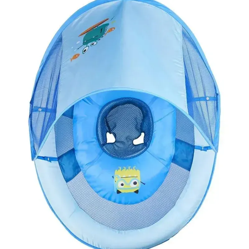 flutuador_swimways_baby_s_SKUUS0zIjSO_2.webp Swimways Flutuador Baby Spring com Canopy Upf 50 em azul Hot