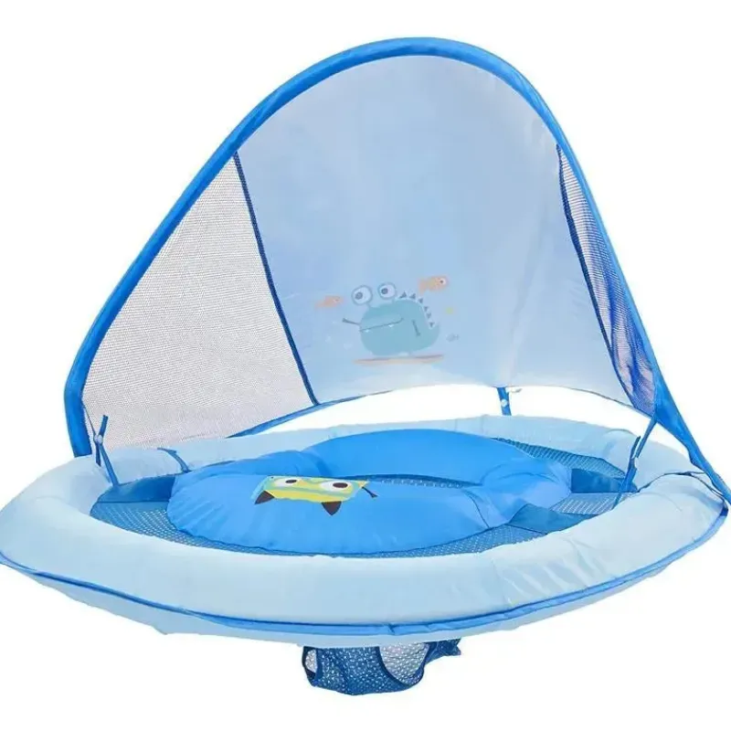 flutuador_swimways_baby_s_SKUUS0zIjSO_3.webp Swimways Flutuador Baby Spring com Canopy Upf 50 em azul Hot