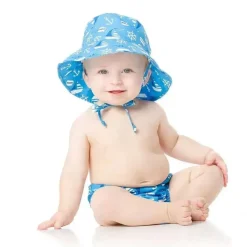 Bumkins Fralda e chapéu de natação reutilizáveis ​​, UPF +50, Ahoy Sale